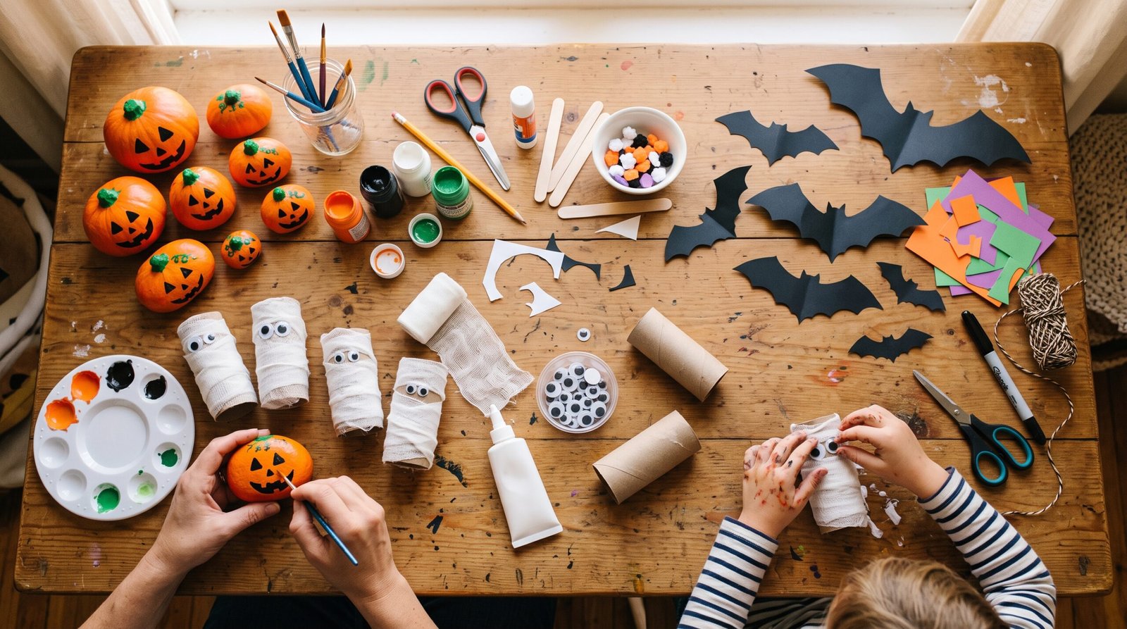 Family_making_Halloween_crafts