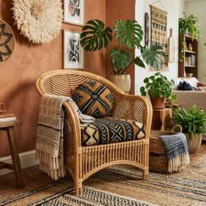 Rattan accent chair home_decor