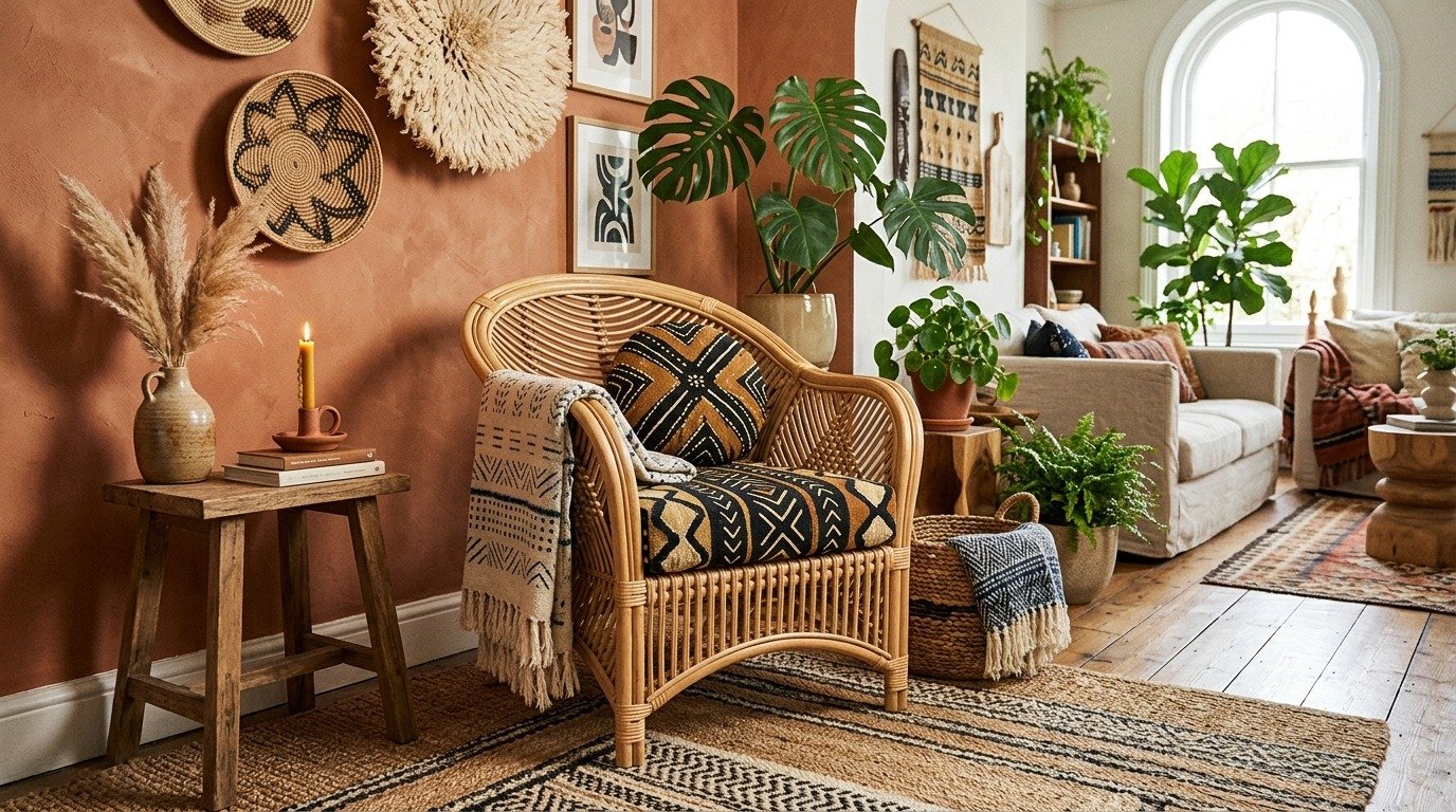 Rattan accent chair home_decor