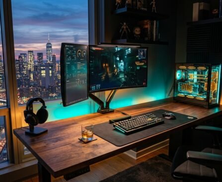 Gaming room setup