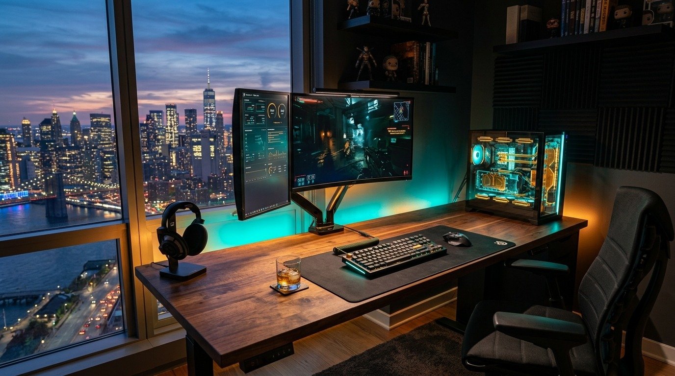 Gaming room setup