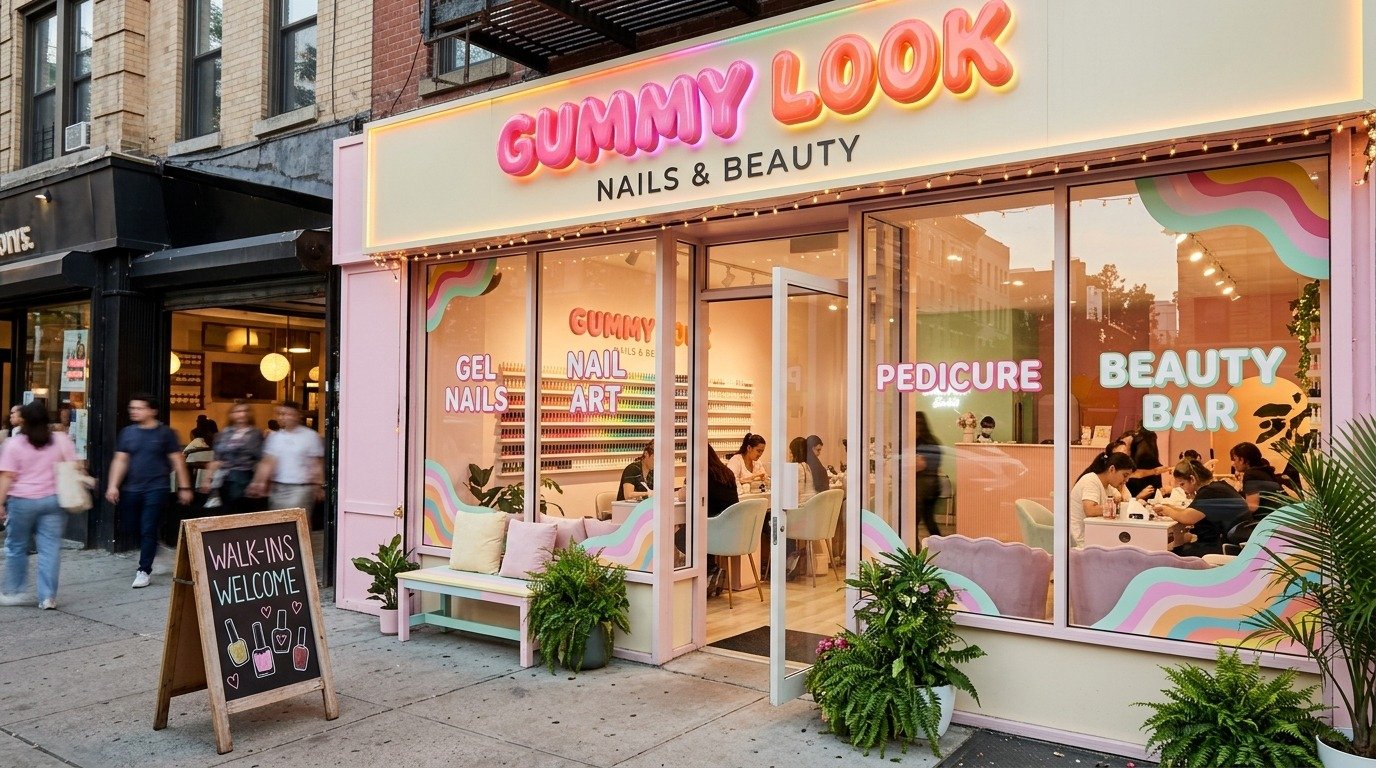Gummy Look nails and beauty