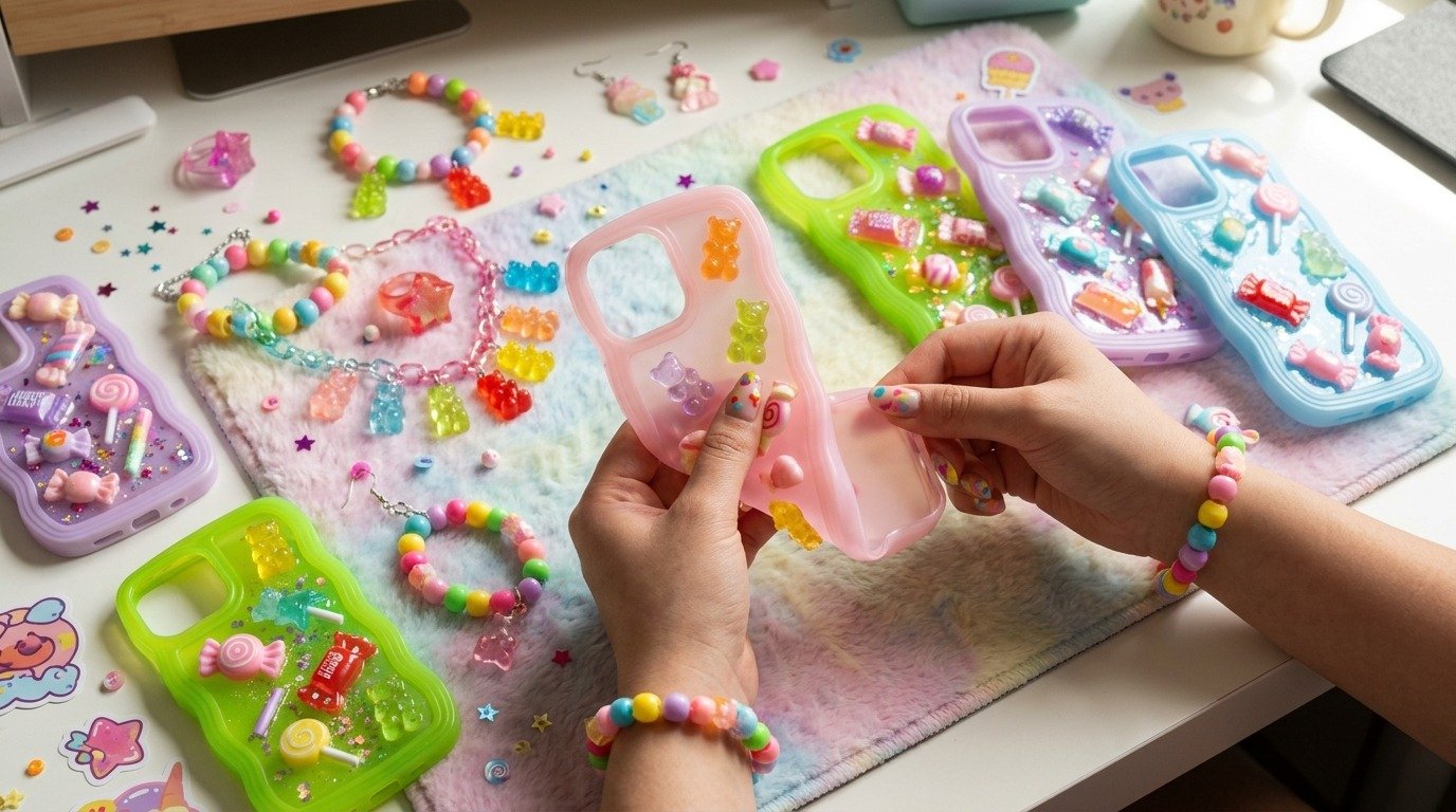 Jelly & Candy Jewelry Bendy Phone Cases